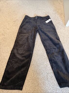 J. Crew Men's Black Corduroy Relaxed Jeans
